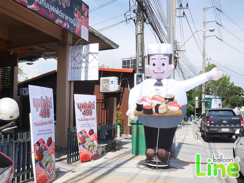 ท่อผ้าตุ๊กตาร้านอาหาร